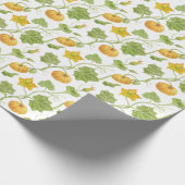 waterverf van pompoenpitten cadeaupapier (Hoek)