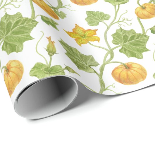 waterverf van pompoenpitten cadeaupapier (Rol Hoek)