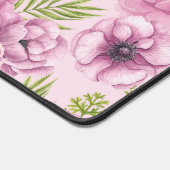 Waterverf van pony en anemonbloemen bureaumat (Hoek)