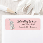 Waterverf van porseleinen etiket (Insitu)