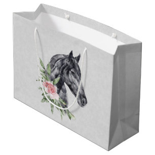 Waterverf van portret van schitterend paard groot cadeauzakje