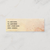 Waterverf van portret van schitterend paard mini visitekaartje (Achterkant)