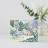 Waterverf van postovergangen Landschap Briefkaart (Staand voorkant)