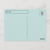 Waterverf van postovergangen Landschap Briefkaart (Achterkant)