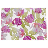 Waterverf van prachtige Magnolia Flowers Art Groot Cadeauzakje (Voorkant)