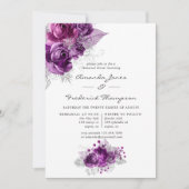 Waterverf van pruimen en zeemleien kaart (Voorkant)