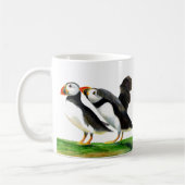 Waterverf van Puffin Bird Koffiemok (Links)