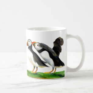 Waterverf van Puffin Bird Koffiemok