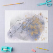 Waterverf van Raven Bird Drawing Decoupage Tissuepapier (Craft)