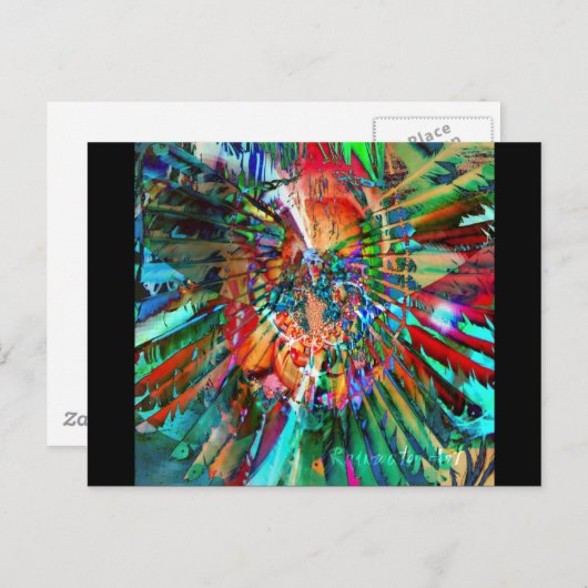 Waterverf van regenbogen briefkaart (Voorkant / Achterkant)