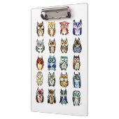 Waterverf van regenboog en kat klembord (Links)