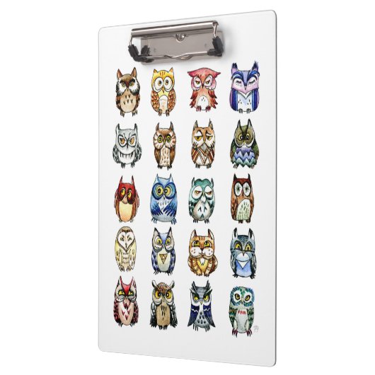 Waterverf van regenboog en kat klembord (Links)