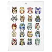 Waterverf van regenboog en kat klembord (Achterkant)