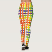 Waterverf van regenboog Kleurrijke Leggings (Achterkant)