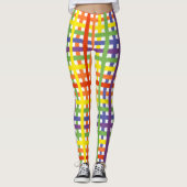 Waterverf van regenboog Kleurrijke Leggings (Voorkant)