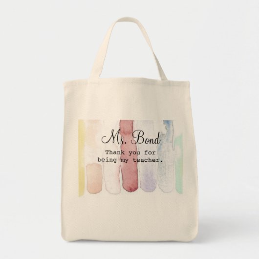 Waterverf van regenboogwetenschappers tote bag (Voorkant)
