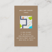 Waterverf van restaurants - logo kaart visitekaartje (Achterkant)