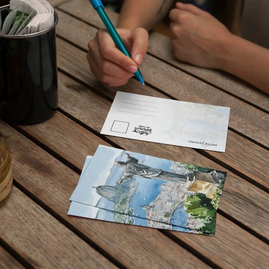 Waterverf van Rio de Janeiro Kaart