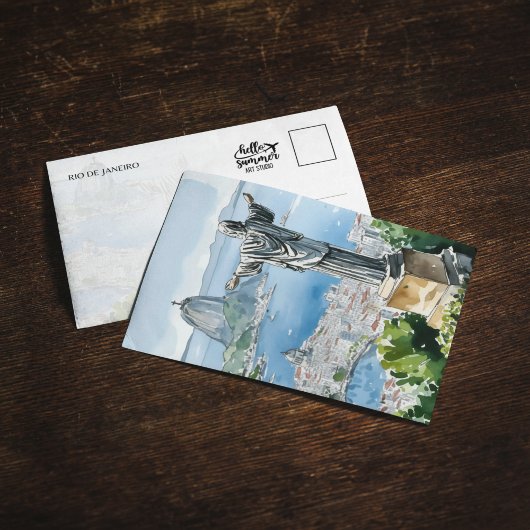 Waterverf van Rio de Janeiro Kaart