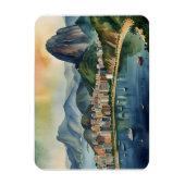 Waterverf van Rio de Janeiro Magneet (Verticaal)