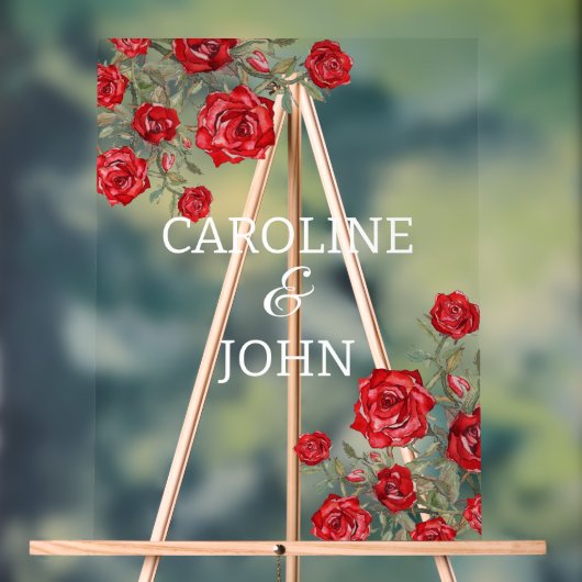 Waterverf van rode roze acryl bord (Neutraal)