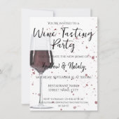 Waterverf van rode wijn kaart (Voorkant)