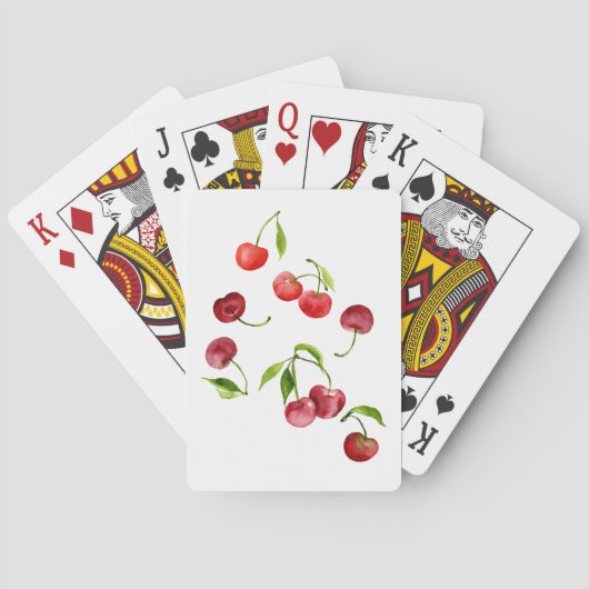 Waterverf van roestbakkersen pokerkaarten (Achterkant)