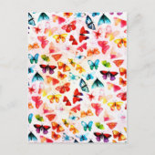 Waterverf van rondbovlinderboten briefkaart (Voorkant)