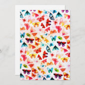 Waterverf van rondbovlinderboten feestdagenkaart (Voorkant / Achterkant)