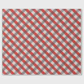 Waterverf van rood en grijs cadeaupapier (Vlak)