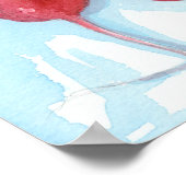 Waterverf van roodwortelgroenten in de tuin Kunst Poster (Hoek)