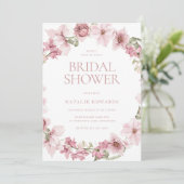 Waterverf van Roos van puin Vrijgezellenfeest Kaart (Staand voorkant)