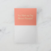 Waterverf van roze en geel roze Floral Bedankkaart (Binnen)