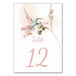 Waterverf van roze en groene reuzenvogel kaart