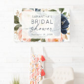 Waterverf van roze Floral Botanisch Vrijgezellenfe Spandoek (Insitu)