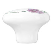 Waterverf van roze Floral Keramische Knop (Zijkant)