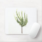 Waterverf van rozemarijngaarden voor  planten muismat (Met muis)