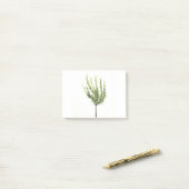 Waterverf van rozemarijngaarden voor  planten post-it® notes (Op bureau)