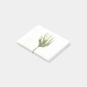 Waterverf van rozemarijngaarden voor  planten post-it® notes (Schuin)