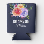 Waterverf van Rozen van kleur Floral Bridesmaid Blikjeskoeler (Voorkant)