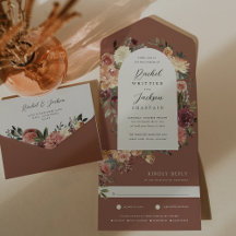Waterverf van Rustic Bloom Floral Wedding