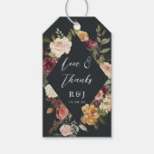 Waterverf van Rustic Bloom Floral Wedding Favor Cadeaulabel (Voorkant)
