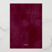 Waterverf van Rustic Bloom Floral Wedding Folie Uitnodiging (Achterkant)