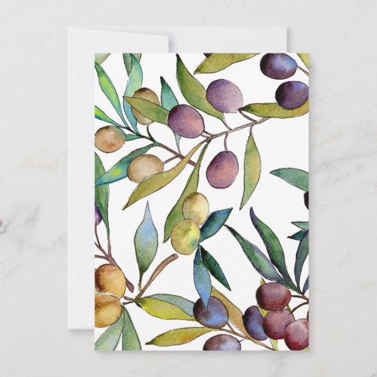 Waterverf van Savory Olife Toscane Kaart (Achterkant)