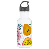 Waterverf van schattige verse vruchten waterfles  (Voorkant)