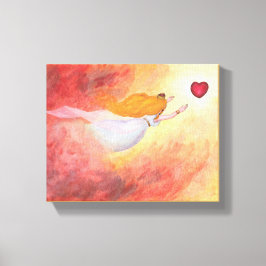 Waterverf van schilderijen Aurora, prinses van de  Canvas Afdruk