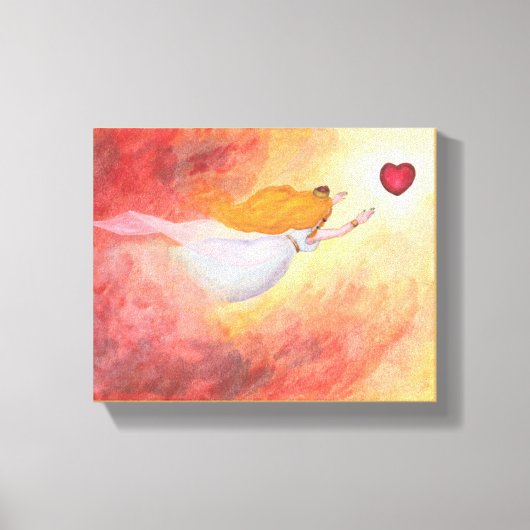 Waterverf van schilderijen Aurora, prinses van de  Canvas Afdruk (Voorkant)