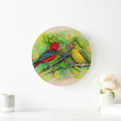 Waterverf van schitterende olieramers grote klok (Huis)