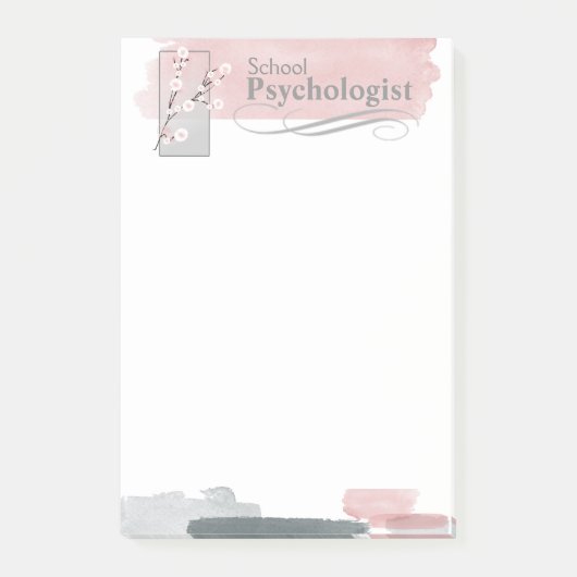 Waterverf van schoolpsycholoog Post-it Notes (Voorkant)