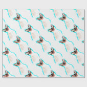 Waterverf van Siamese kat Cadeaupapier (Vlak)